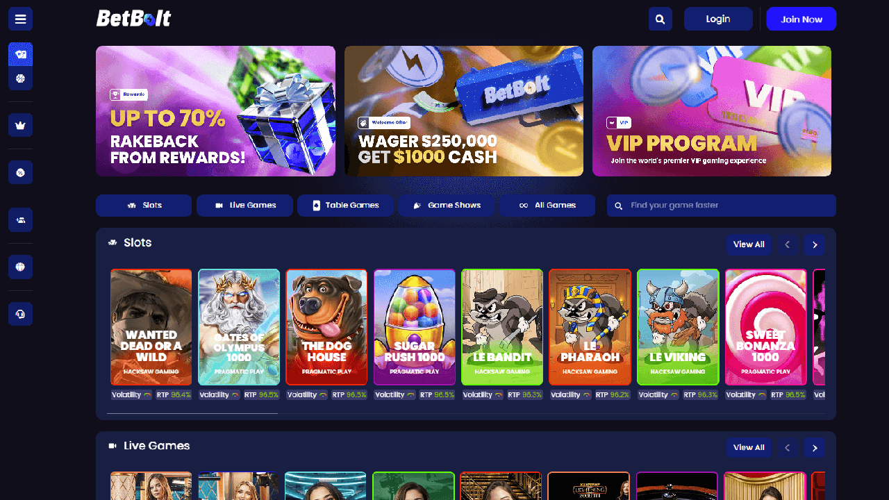 BetBolt Casino Casino